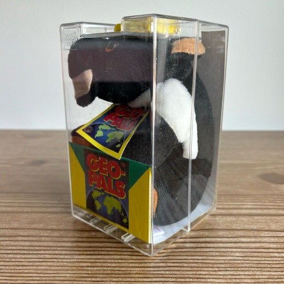 Geo Pals “Grouch” The Tasmanian Devil Bean Bag Toy Plush In Case - Picture 4 of 9